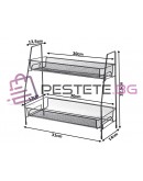 Етажерка органайзер двуетажна за кухня и баня